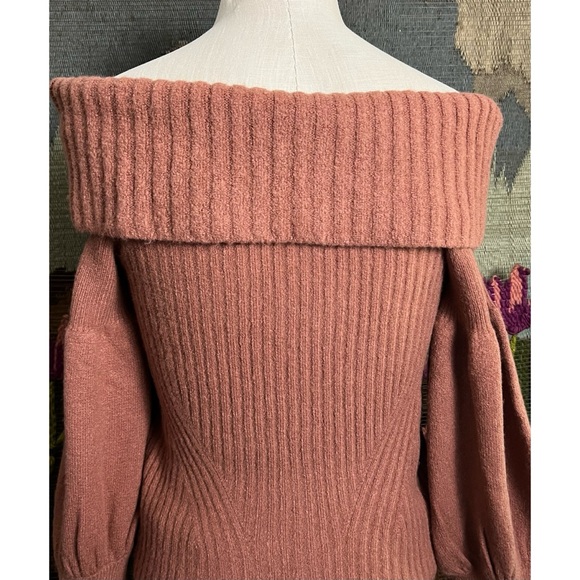 Anthropologie Tessa Off The Shoulder Sweater S - Picture 5 of 16